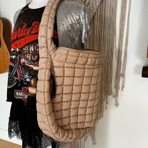 Free People Quilted Carryall Shoulder Bag